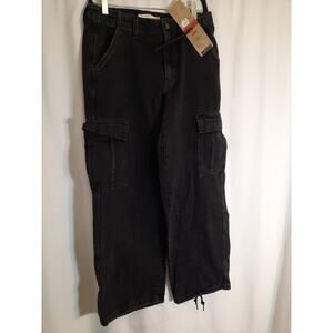 Levi's Women's Mid-Rise 94's Baggy Straight Leg Cargo Jeans msrp 69.99 NWT 27